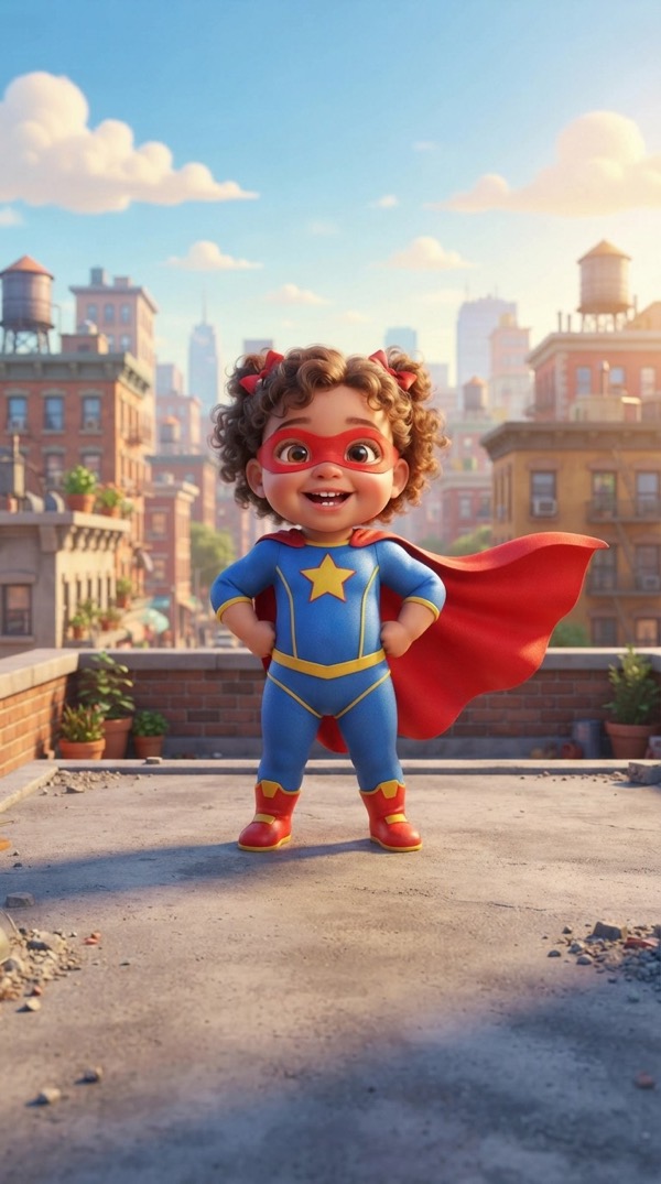 Tiny Superhero AI video trend