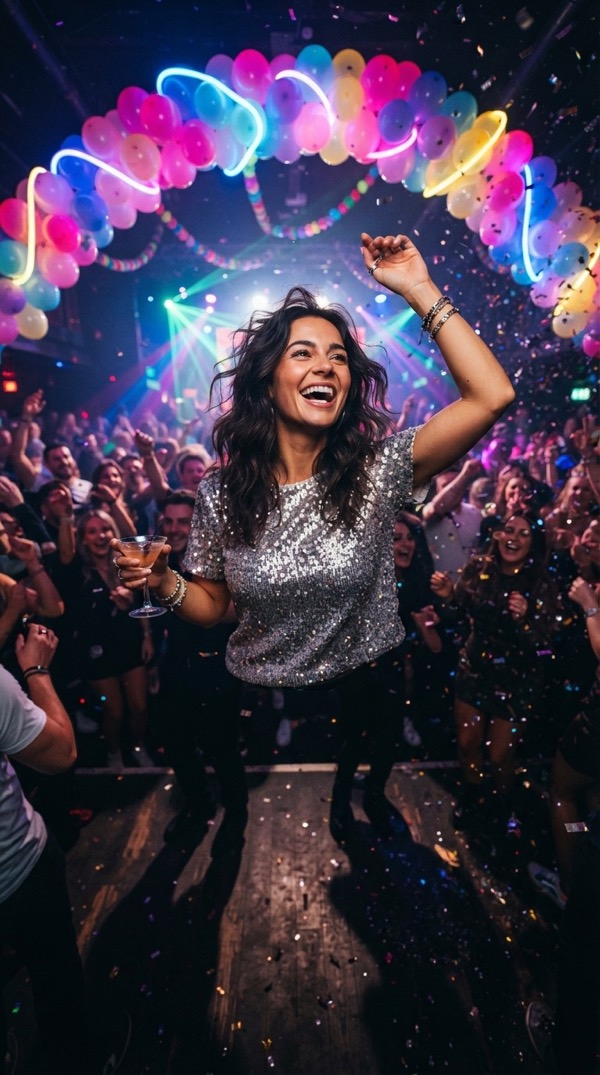Neon Party AI video trend