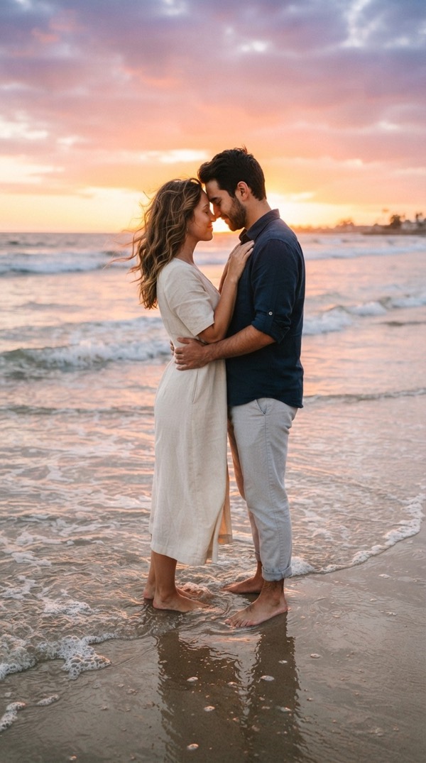 Beach Sunset AI video trend