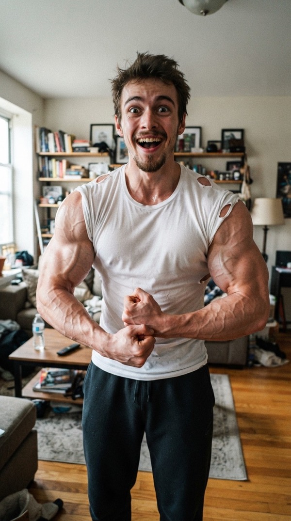 AI Muscle Filter AI video trend