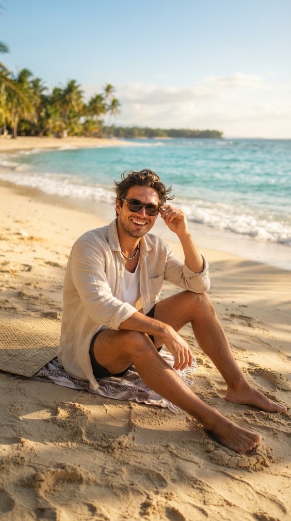 Beach Day AI video trend