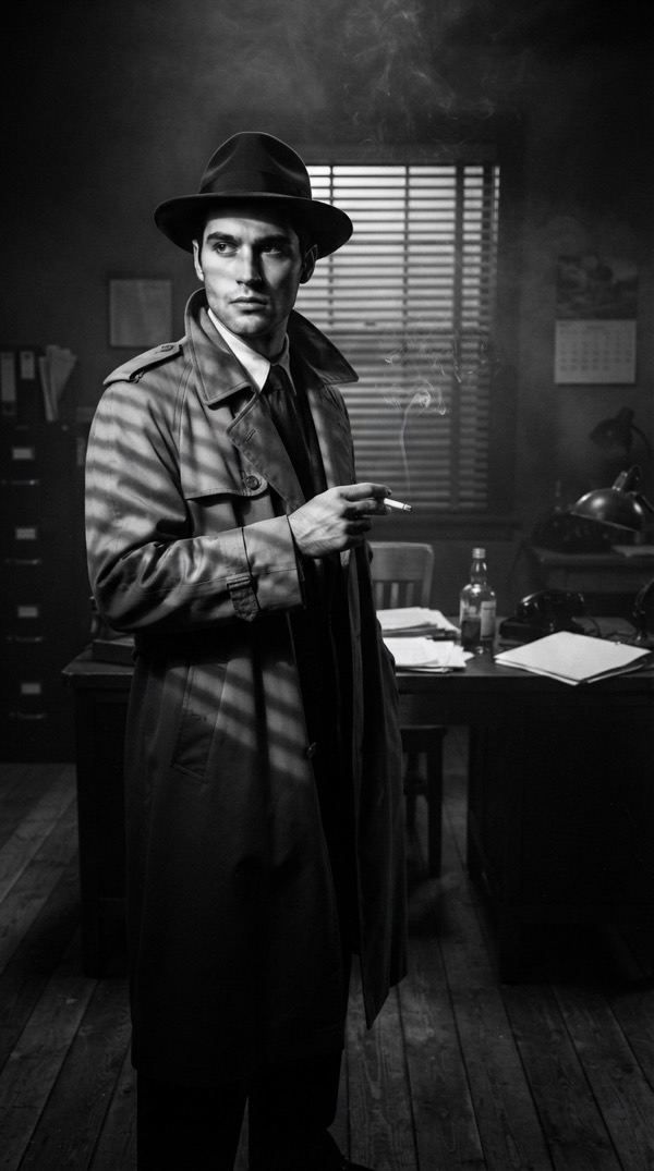 Film Noir AI video trend